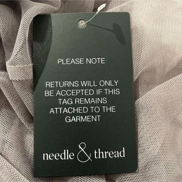 NEW Needle & Thread Size 6  Ditsy Scatter Tulle Dress Midi Pleated Embellished - Picture 12 of 12